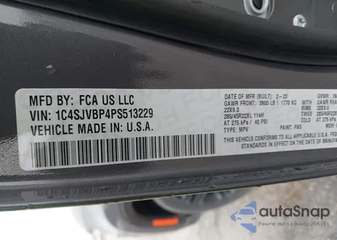 2023 Jeep Wagoneer Series Ii Carbide 4X4 from USA, damaged, VIN 1C4SJVBP4PS513229